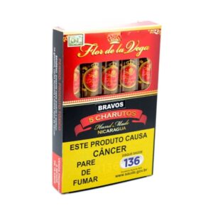 Caixa de Charuto Flor De La Vega Bravos Toro 5 Unidades