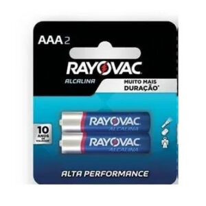 Pilha AAA Rayovac Alcalina Com 2 Unidades