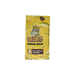 Seda Blunt King Herbal Wrap com 5 Folhas - Mel