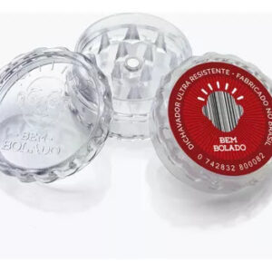 Dichavador De Policarbonato Bem Bolado Pequeno - Transparente