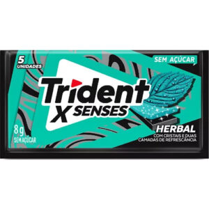 Chiclete Trident X Senses 8g - Herbal