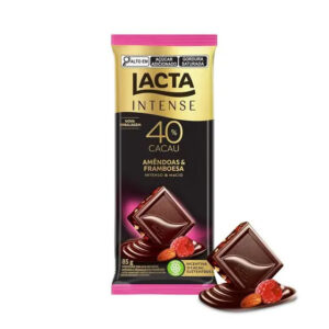 Chocolate Lacta Intense 40% Cacau 85g - Amêndoas & Framboesa