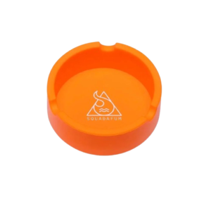 Cinzeiro de Silicone Squadafum Redondo Pequeno - Laranja