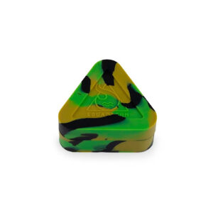 Container de Silicone Squadafum - Triangular - Preto, Verde e Marrom