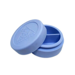 Container de Silicone Squadafum Grande Com Divisória - Azul Claro