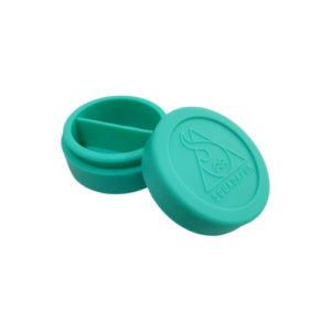 Container de Silicone Squadafum Grande Com Divisória - Verde Agua