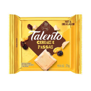 Chocolate Talento 25g - Cereais e Passas