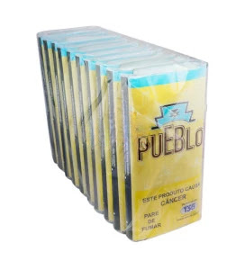 Caixa de Tabaco Pueblo Amarelo 30g 10 Unidades