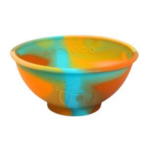 Cuia de Silicone Abduzida Coleção Sunset - Bege, Laranja e Azul Claro