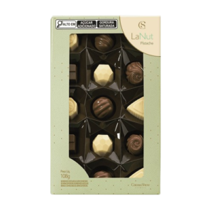 Caixa de Bombom de Chocolate LaNut Pistache 108g