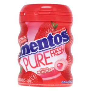 Pote Chiclete Mentos Pure Fresh - Morango