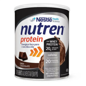 Nutren Protein com Whey e Cafeina sabor Chocolate 400g