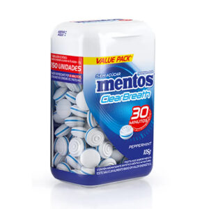 Pote de Bala Mentos Clear Breath 105g