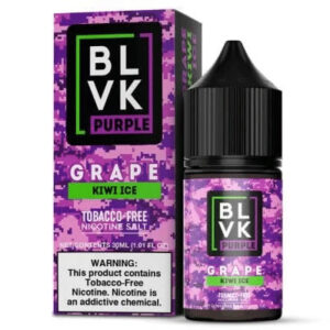 Essência BLVK Purple Nicotine Salt 35MG - Grape Kiwi Ice