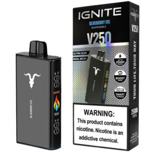 Pod Descartável Ignite V250 com 25000 Puffs - Blueberry Ice