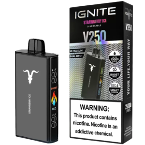 Pod Descartável Ignite V250 com 25000 Puffs - Strawberry Ice