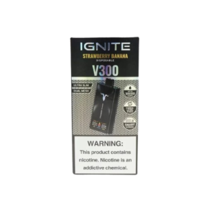 Pod Descartável Ignite V300 com 30.000 Puffs - Strawberry Banana