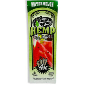 Seda Blunt Wrap Hemp 4x Com 4 Folhas - Melancia
