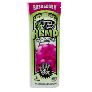 Seda Blunt Wrap Hemp 4x Com 4 Folhas - Bubblegum