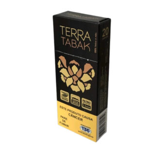 Cigarro Bolado Terra Tabak com 20 Cigarros - Seda Brown,Tradiconal