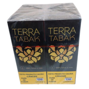Caixa de Tabaco Bolado Terra Tabak Com 10 Maços - Seda Brown,Tradiconal