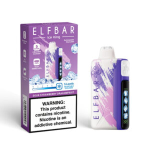 Pod Descartável Elfbar Ice King 40K 40.000 Puffs - Sour Strawberry Dragonfruit
