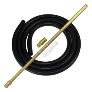 Mangueira Para Narguilé Anti-Chama Smoke Fire - Preto e Dourado