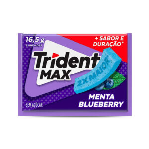 Chiclete Trident Max 16,5g - Menta Blueberry