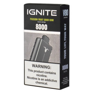 Pod Descartável Ignite V80 com 8000 Puffs - Passion Fruit Sour Kiwi