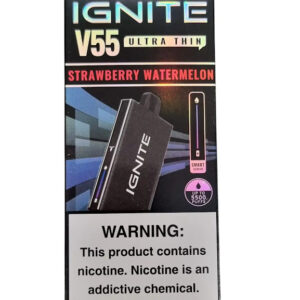 Pod Descartável Ignite V55 Ultra Thin com 5500 Puffs - Strawberry Watermelon