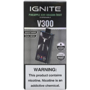 Pod Descartável Ignite V300 com 30.000 Puffs - Pineaple, Kiwi e Dragon Fruit
