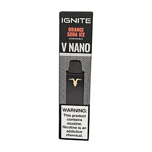 Pod Descartável Ignite V NANO com 1000 Puffs - Orange Soda Ice