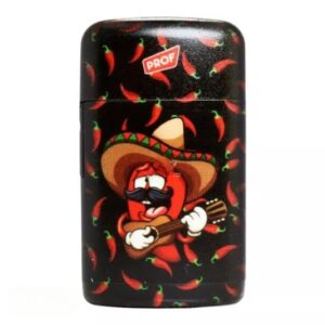 Isqueiro Maçarico Prof Single Blueflame Peppers - Preto