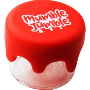 Slick de Vidro Mumble Jumble Tampa de Silicone 2cm - Vermelho