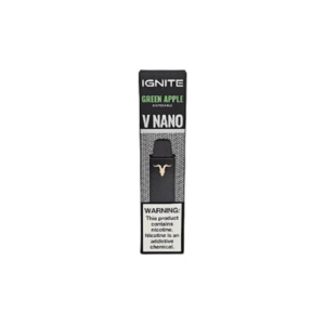 Pod Descartável Ignite V NANO com 1000 Puffs - Green Apple