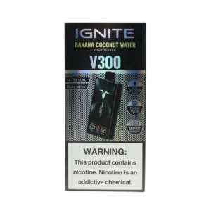 Pod Descartável Ignite V300 com 30.000 Puffs - Banana Coconut Water