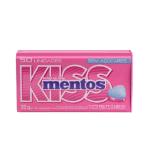 Pastilha Mentos Kiss Sem Açúcar 35g - Tutti Frutti e Menta