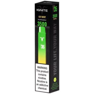 Pod Descartável Ignite V35 com 3500 Puffs - Icy Mint