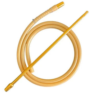 Mangueira Para Narguilé Anti-Chama Smoke Fire - Dourado