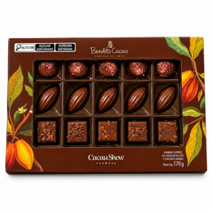 Caixa de Bombom de Chocolate Bendito Cacau 170g
