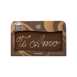 Tablete de Chocolate Cacau Show Te Amo 40g