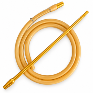 Mangueira Para Narguilé Anti-Chama Smoke Fire - Dourado