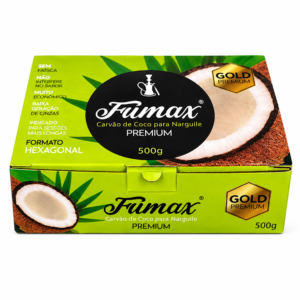 Caixa de Carvão de Coco Para Narguilé Fumax Premium 500g