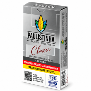 Palheiro Paulistinha Classic com 20 Cigarros
