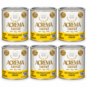 Atacado 6x Lata de Tabaco Acrema Blend Original Hash 80g
