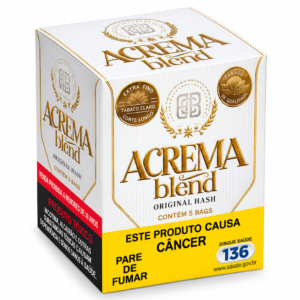 Caixa de Tabaco Acrema Blend Original Hash com 5 Unidades