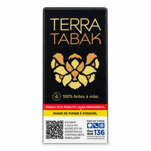 Cigarro Bolado Terra Tabak King Size com 20 Cigarros - Seda Brown,Tradiconal