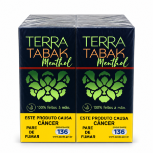 Caixa de Tabaco Bolado Terra Tabak Com 10 Maços - Menthol