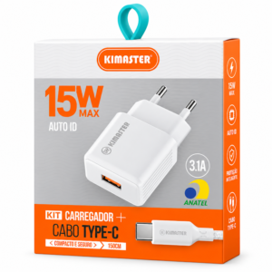 Carregador Completo Kimaster Tipo-C T503UC