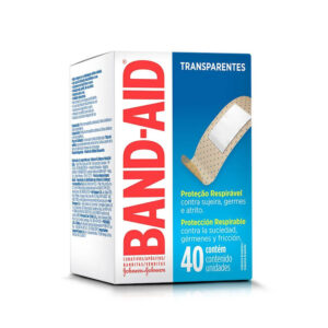 Caixa de Curativo Band - Aid Com 40 Unidades